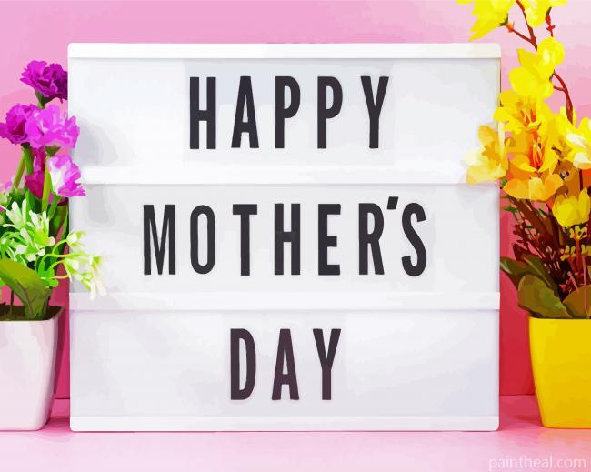 Happy Mothers Day Painting By Numbers Kits