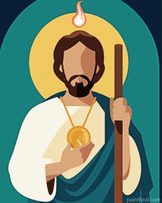 St Jude Illustration Painting By Numbers Kits