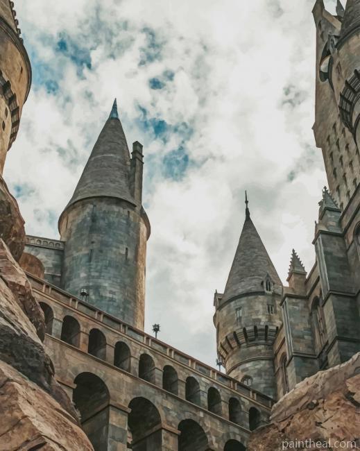Hogwarts Castle Harry Potter Painting By Numbers Kits