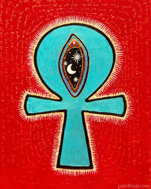 Egyptian Ankh Diamond Painting Painting By Numbers Kits