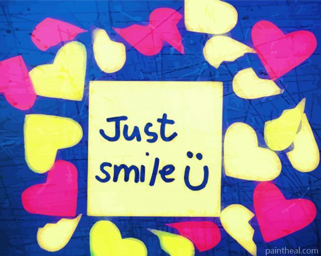 Aesthetic Just Smile Painting By Numbers Kits