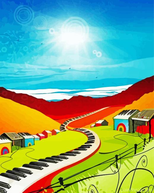 Piano Road Painting By Numbers Kits