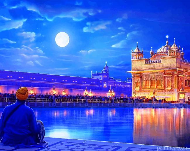 Sri Harmandir Sahib India Painting By Numbers Kits