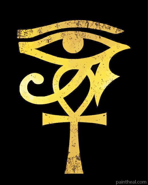 Golden Ankh Diamond Painting Painting By Numbers Kits