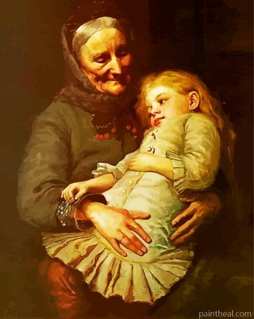 Vintage Granddaughter Painting By Numbers Kits