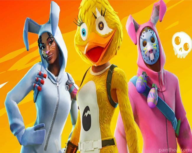Fortnite Illustration Painting By Numbers Kits