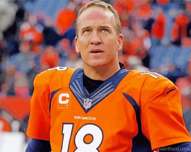 Peyton Manning Painting By Numbers Kits