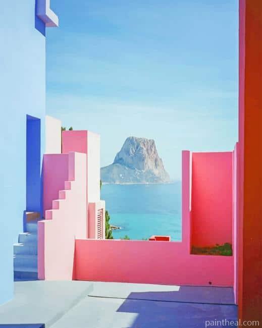 La Muralla Roja Apartment Spain Painting By Numbers Kits
