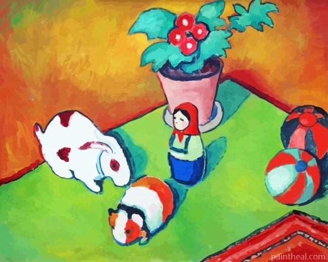 August Macke Little Walters Toys Painting By Numbers Kits