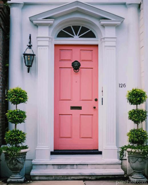 Pink Door Painting By Numbers Kits
