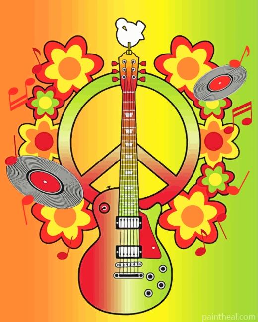 Woodstock Concert Vibe Painting By Numbers Kits