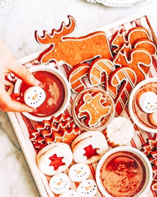 Christmas Food Painting By Numbers Kits