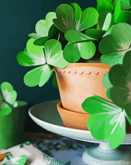 Shamrock Plant Painting By Numbers Kits