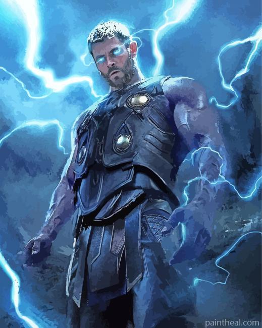Powerful Thor Painting By Numbers Kits