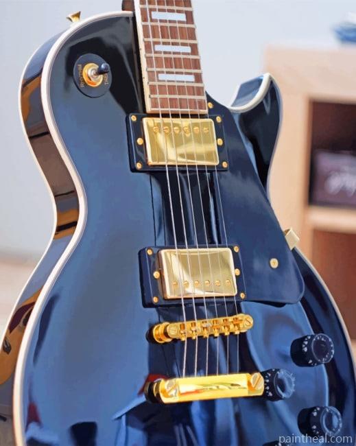 Les Paul Electric Guitar Painting By Numbers Kits
