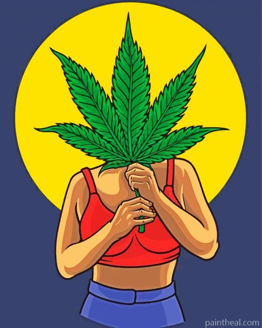 Cannabis Girl Painting By Numbers Kits