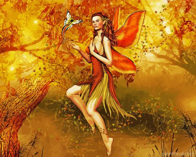 Fall Fairy Painting By Numbers Kits
