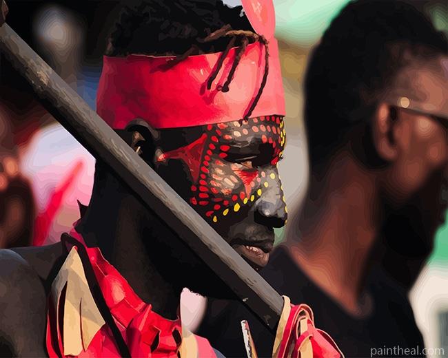 African Tribal Face Painting By Numbers Kits