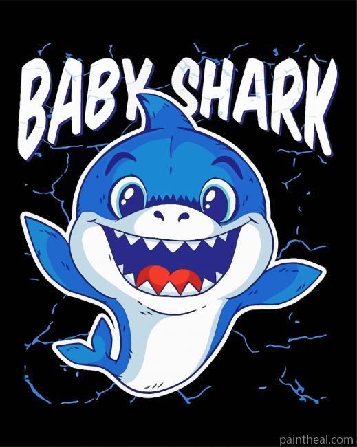 Baby Shark Painting By Numbers Kits