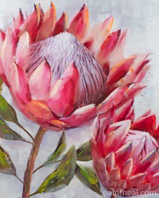 Pretty Proteas Painting By Numbers Kits