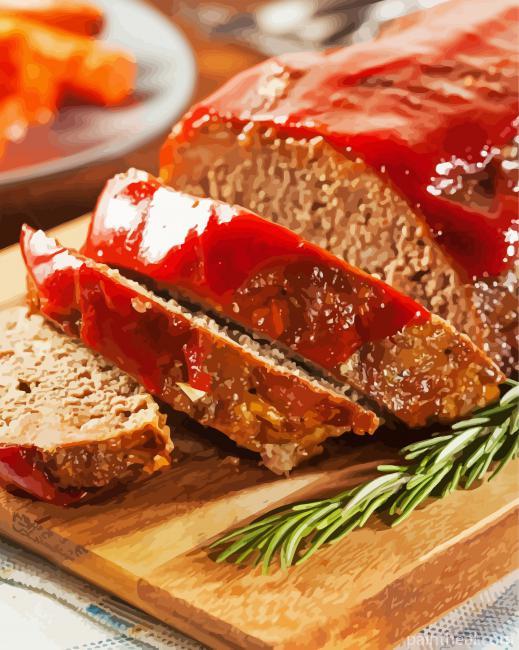 Meatloaf Dish Painting By Numbers Kits