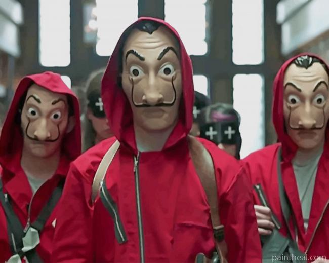 Money Heist Painting By Numbers Kits