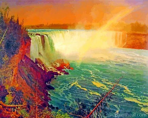 Albert Bierstadt Niagara Falls Painting By Numbers Kits