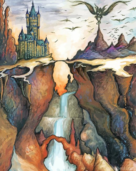 Mysterious Canyon Painting By Numbers Kits