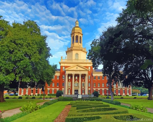 Baylor University Building Painting By Numbers Kits