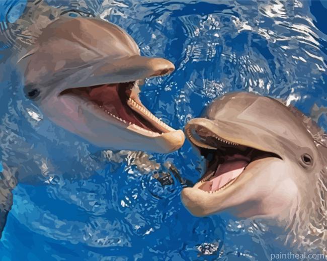Winter And Hope Dolphins Painting By Numbers Kits