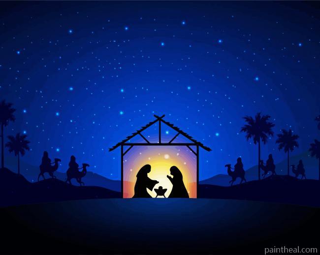Nativity Scene Painting By Numbers Kits