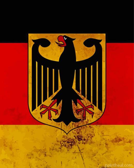 Aesthetic German Flag Painting By Numbers Kits