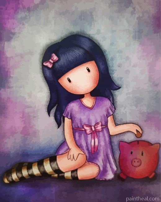 Adorable Gorjus Girl Painting By Numbers Kits