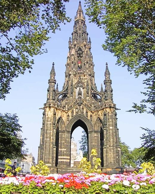 Scott Monument Edinburgh Painting By Numbers Kits
