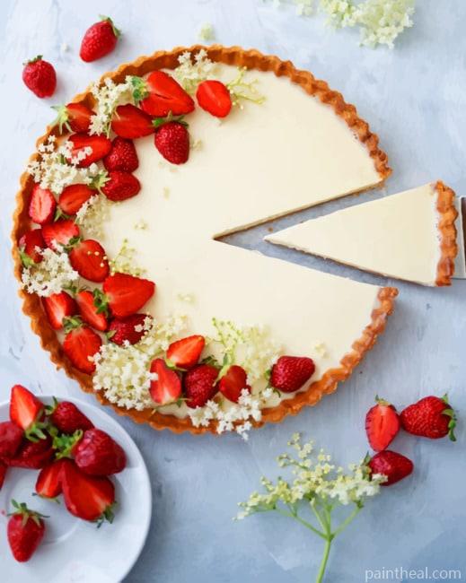 Panna Cotta Tart Painting By Numbers Kits