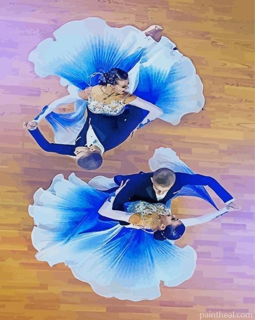 Ballroom Dancers Painting By Numbers Kits