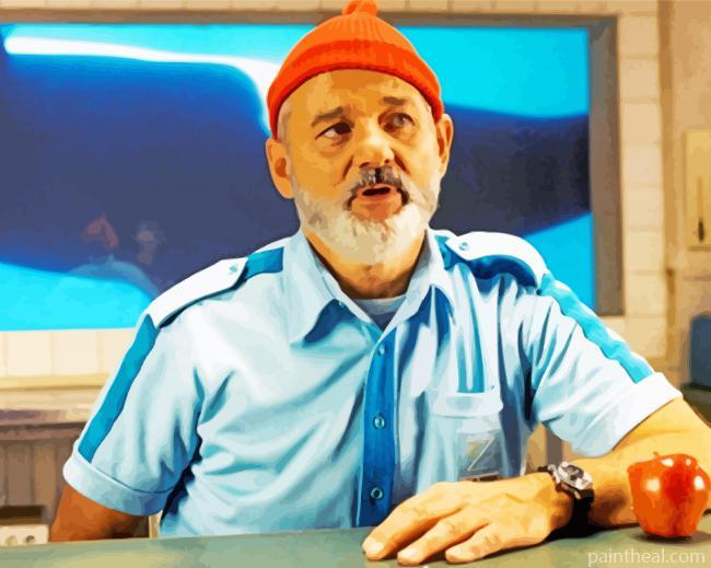 Life Aquatic Bill Murray Painting By Numbers Kits