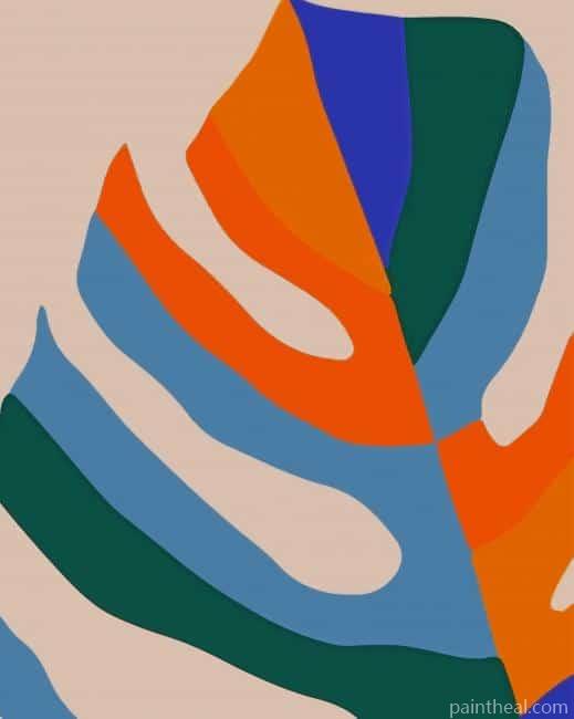 Colorful Leaf Painting By Numbers Kits