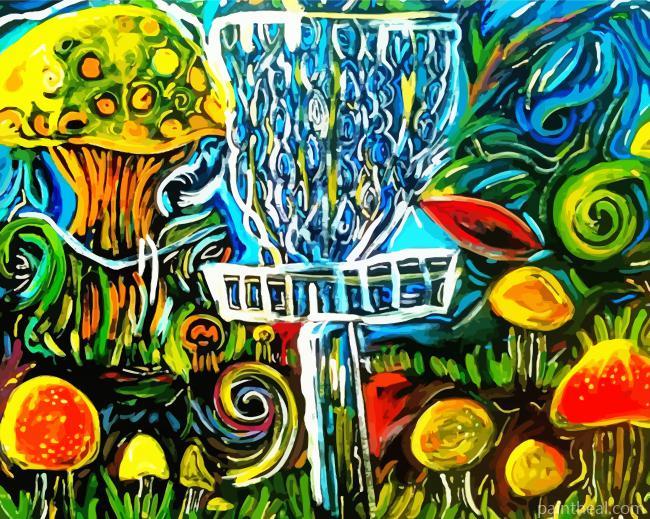 Abstract Disc Golf Painting By Numbers Kits