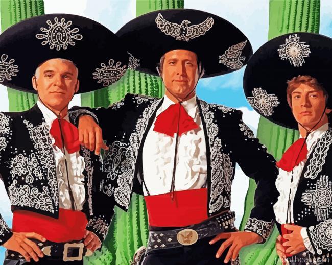 The Three Amigos Movie Painting By Numbers Kits