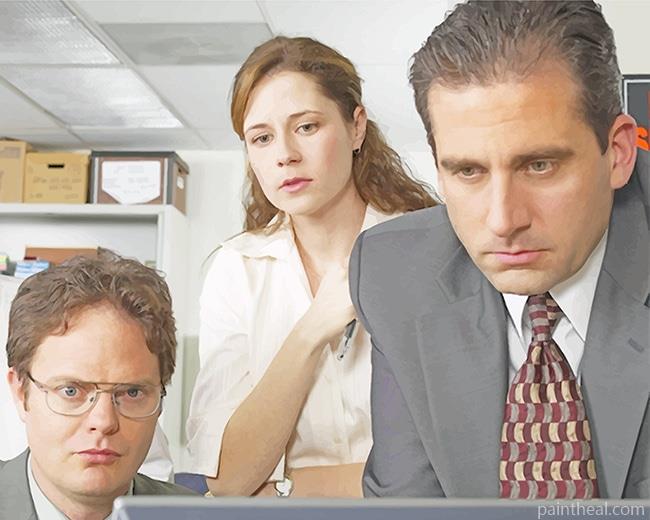 Pam Dwight Michael Scott The Office Painting By Numbers Kits