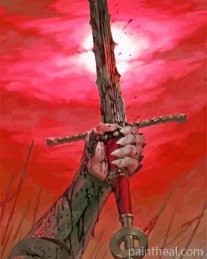 The Witcher Sword Painting By Numbers Kits