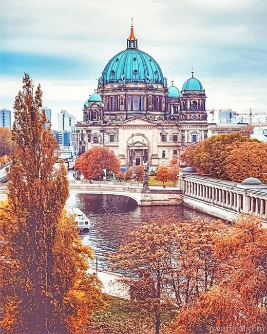 Berlin Cathedral Church Painting By Numbers Kits