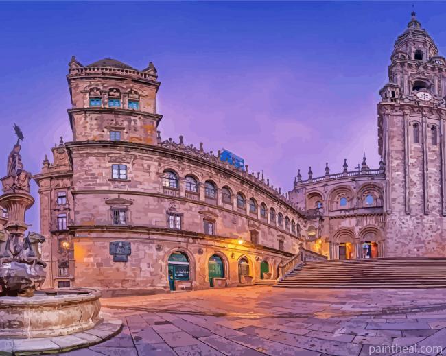 Casa Da Conga Santiago De Compostela Painting By Numbers Kits
