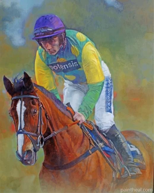 Aesthetic Horse Racer Painting By Numbers Kits