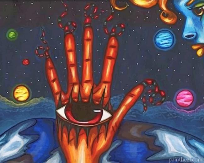 Night Evil Eye Fantasy Painting By Numbers Kits