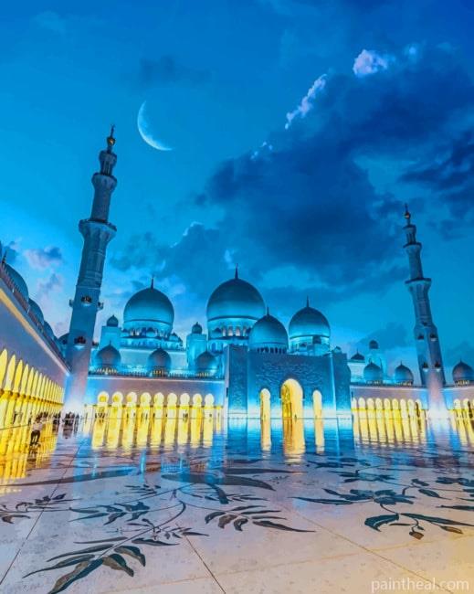 Sheikh Zayed Mosque Painting By Numbers Kits