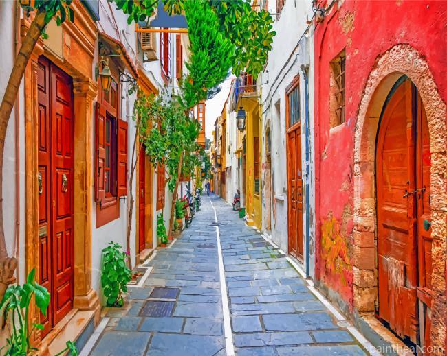 Rethymno Crete Greece Painting By Numbers Kits