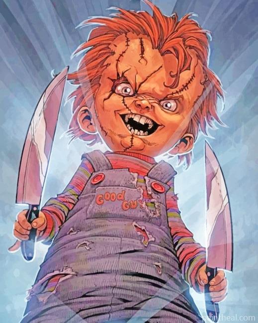 Chucky Comic Painting By Numbers Kits