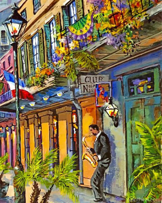 Lonely Musician Man Painting By Numbers Kits